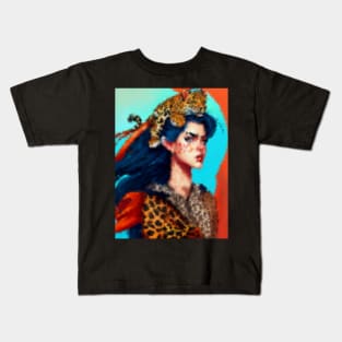 Whispers of Jungle Royalty: Unveiling the Beastly Elegance Kids T-Shirt